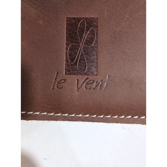 Le Vent Leather Refillable Notebook Journal Cover 9 X 6.5 1 Blank Notebook NWOT - Picture 5 of 13
